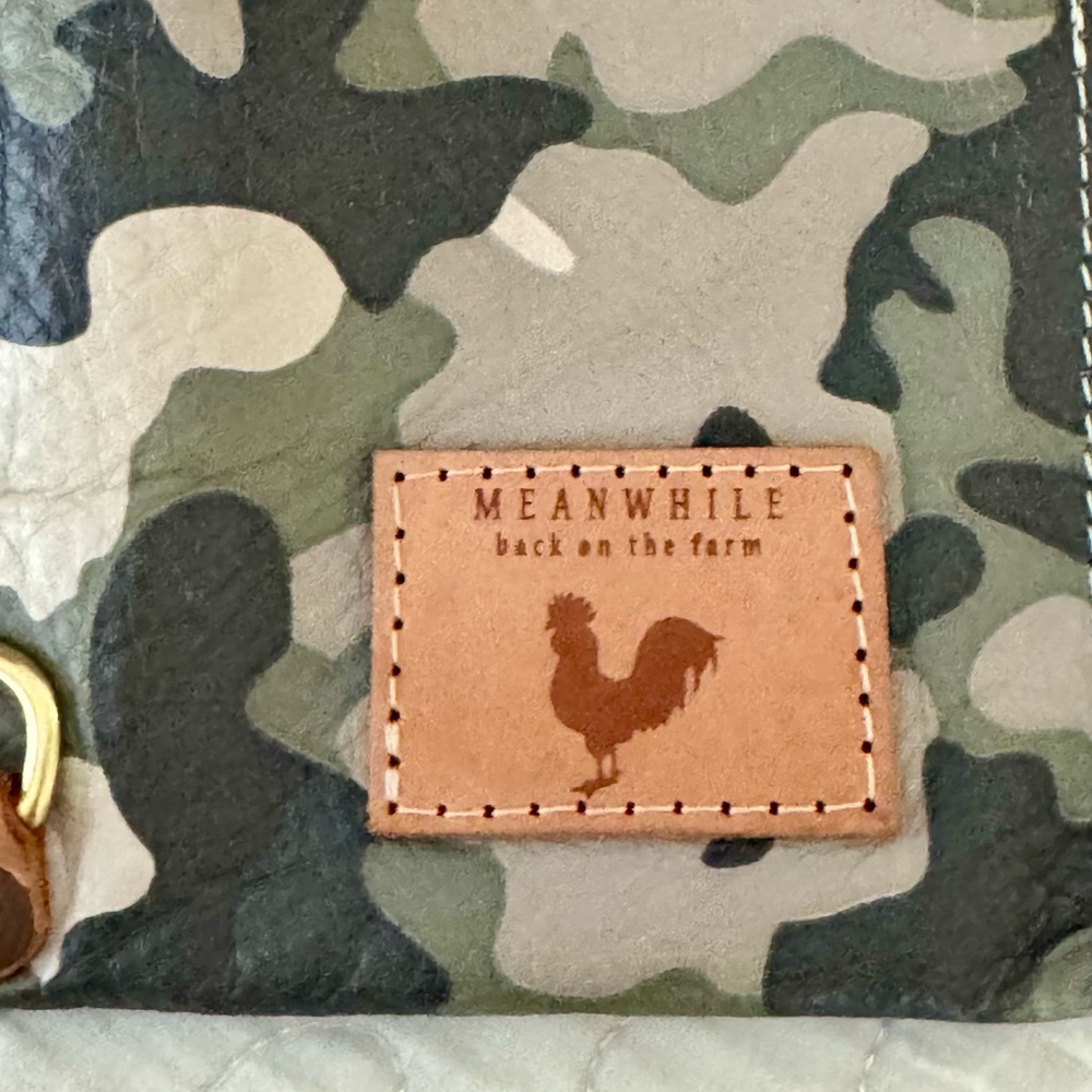 Meanwhile Back on the Farm Camo Leather Envelope Clutch and Crossbody - Picture 2 of 8
